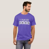 Chemisches Periodensystem der Elemente: Power T-Shirt (Vorne ganz)
