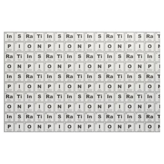 Chemisches Periodensystem der Elemente: Stoff (Fat Quarter (45,7 x 55,9 cm))