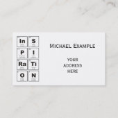 Chemisches Periodensystem der Elemente: Visitenkarte (Rückseite)