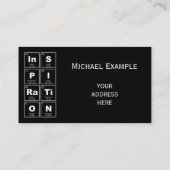 Chemisches Periodensystem der Elemente: Visitenkarte (Rückseite)