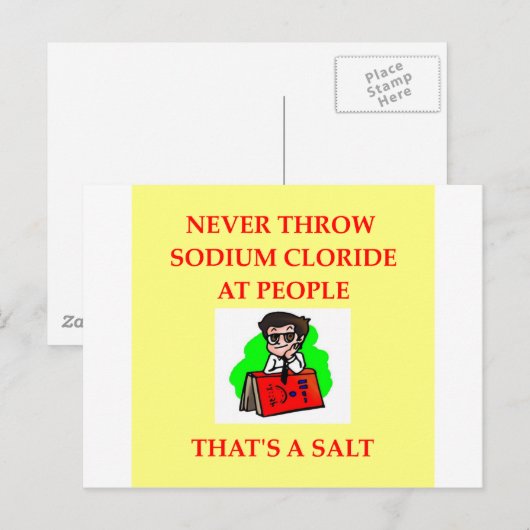 CHEMIST2.png Postkarte (Vorne/Hinten)