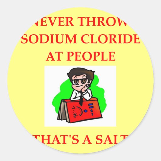 CHEMIST2.png Runder Aufkleber (Vorderseite)
