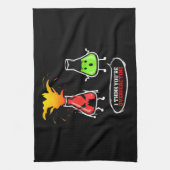 Chemist Chemie Labrador Chemie Sie sind überreagie Geschirrtuch (Vertikal)