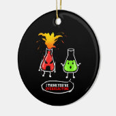 Chemist Chemie Labrador Chemie Sie sind überreagie Keramik Ornament (Links)