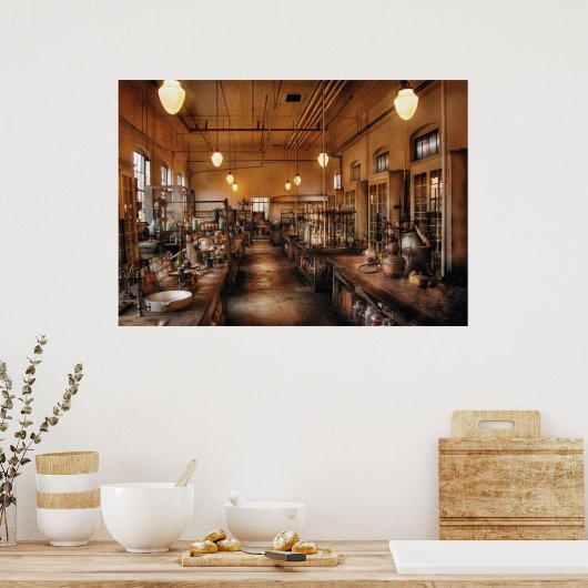 Chemist - Der Chem-Labrador Poster (Küche)