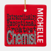 Chemist Extraordinaire CUSTOM Keramikornament (Rückseite)