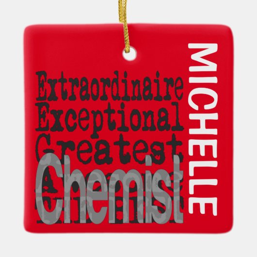 Chemist Extraordinaire CUSTOM Keramikornament (Vorderseite)