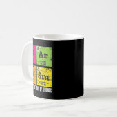 Chemist Job Witty Smart Pessimist Dark Spaß Chemi Kaffeetasse (Vorderseite Links)