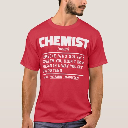 Chemist Noun Science Lover Labrador Techniker Funn T-Shirt (Vorderseite)