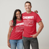 Chemist Noun Science Lover Labrador Techniker Funn T-Shirt (Unisex)