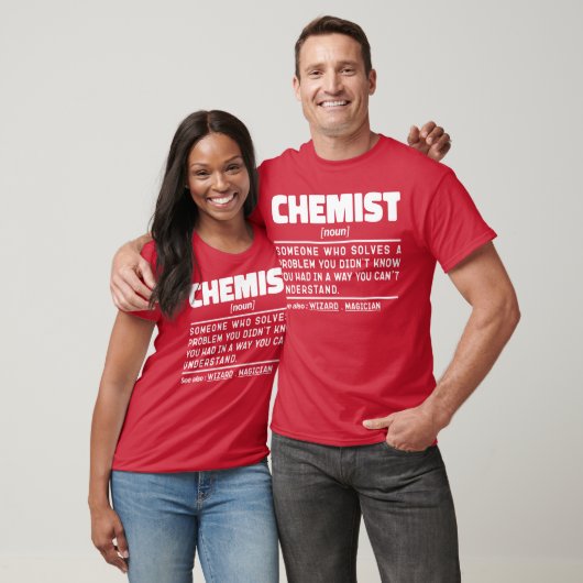 Chemist Noun Science Lover Labrador Techniker Funn T-Shirt (Unisex)