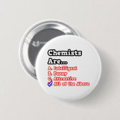Chemist Quiz...Joke Button (Vorne & Hinten)