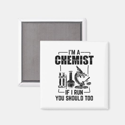 Chemist | Science Chemistry Students Geschenke Magnet (Vorderseite/Rückseite)