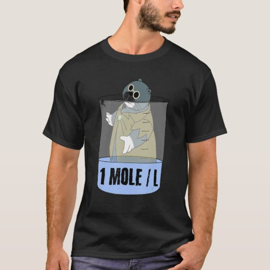 Chemist Student Science Mole T-Shirt (Vorderseite)