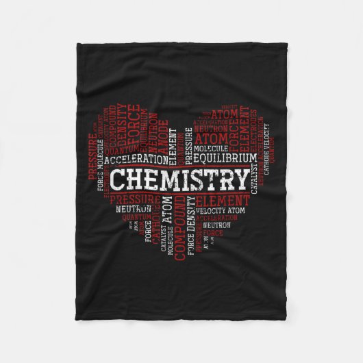 Chemist Valentines Day Gift Science Chemistry  Fleecedecke (Vorderseite)