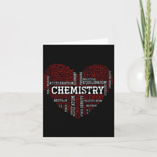 Chemist Valentines Day Gift Science Chemistry Karte (Vorderseite)