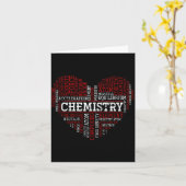 Chemist Valentines Day Gift Science Chemistry Karte (Gelbe Blume)