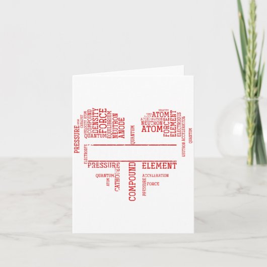 Chemist Valentines Day Gift Science Chemistry Karte (Vorderseite)
