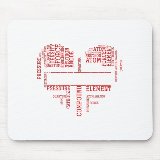 Chemist Valentines Day Gift Science Chemistry Mousepad (Vorne)
