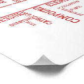 Chemist Valentines Day Gift Science Chemistry  Poster (Ecke)