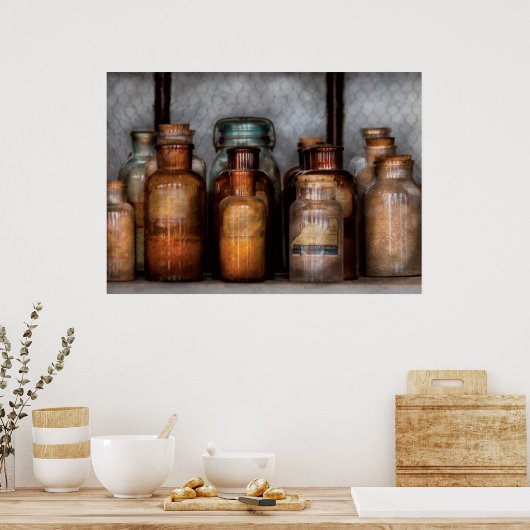 Chemist - Verschiedene Chemikalien Poster (Küche)