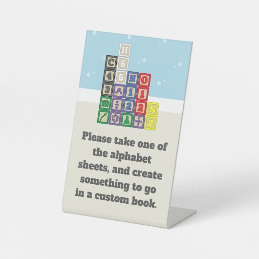 Chemistans "Blocks Pedestal Sign" Sockelschild (Vorderseite)