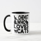 Chemistische Lieben Katzen Tasse (Links)