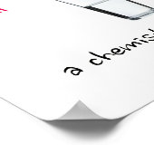 Chemistische Sicht auf die Welt Poster (Ecke)