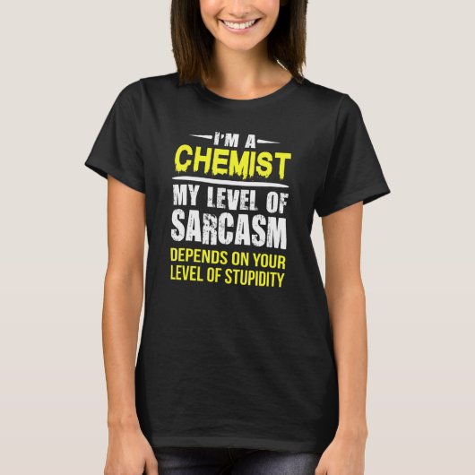 Chemistischer Grad des Sarcasmus T-Shirt (Vorderseite)