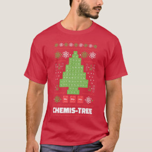 Chemistream Science Christmas Tree Chemistry Chemi T-Shirt
