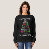Chemistream Ugly Christmas Tree Sweater Chemistry Sweatshirt (Vorne ganz)