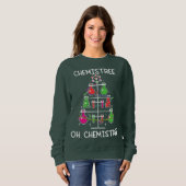 Chemistream Ugly Christmas Tree Sweater Chemistry Sweatshirt (Vorne ganz)