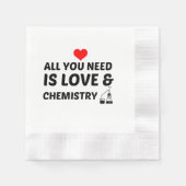 CHEMISTRIE UND LIEBE SERVIETTE (Vorderseite)