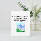 CHEMISTRIERUNGSGaben Postkarte (Stehend Vorderseite)