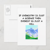 CHEMISTRIERUNGSGaben Postkarte (Vorne/Hinten)