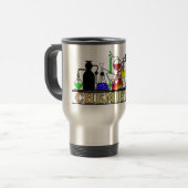 CHEMISTRISCHE BEAKERS UND FLASKS-LOGO REISEBECHER (Vorderseite Links)