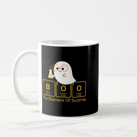 Chemistry Boo The Element Of Surprise Cute Chemist Kaffeetasse (Links)