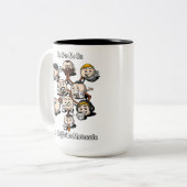 Chemistry Caffeine Molecule Science Coffee Geek Zweifarbige Tasse (Vorderseite Links)