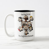 Chemistry Caffeine Molecule Science Coffee Geek Zweifarbige Tasse (Links)