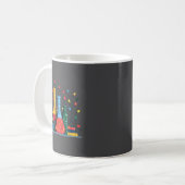 Chemistry Christmas Lights Lover Chemist Science L Kaffeetasse (Vorderseite Links)