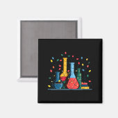 Chemistry Christmas Lights Lover Chemist Science L Magnet (Vorderseite/Rückseite)