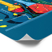 Chemistry Christmas Lights Lover Chemist Science L Poster (Ecke)