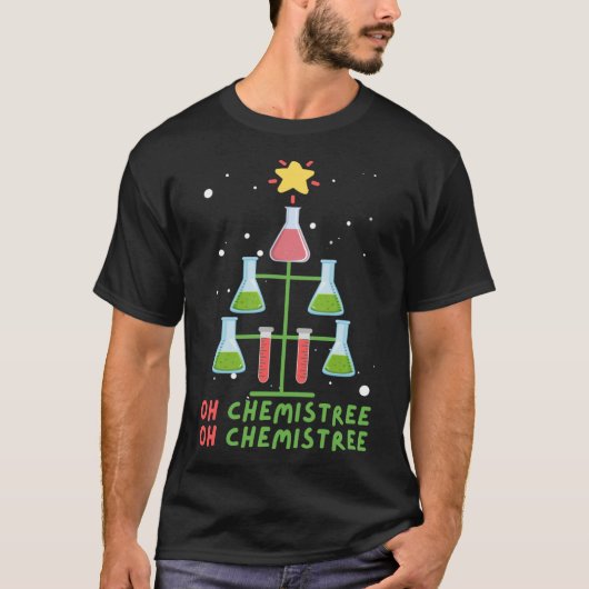 Chemistry Christmas Oh Chemistree friend T-Shirt (Vorderseite)