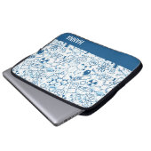 Chemistry Doodle Pattern Laptopschutzhülle (Vorne Knopf)