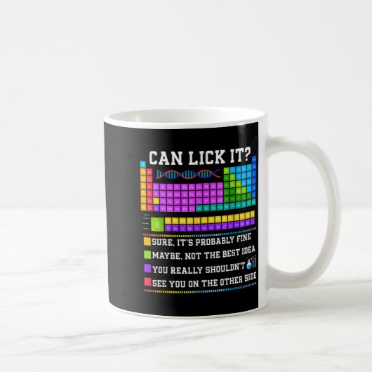 Chemistry Elements Teacher Can I Lick It Periodic Kaffeetasse (Rechts)