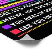 Chemistry Elements Teacher Can I Lick It Periodic Poster (Ecke)