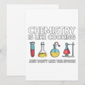 Chemistry Is Like Cooking Feiertagskarte (Vorne/Hinten)