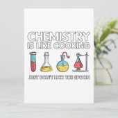 Chemistry Is Like Cooking Feiertagskarte (Stehend Vorderseite)