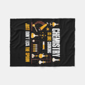 Chemistry Is Like Cooking Just Don't Lick The Son Fleecedecke (Vorderseite (Horizontal))