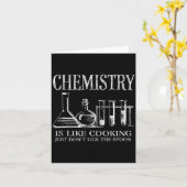 Chemistry Is Like Cooking Just Don't Lick The Son Karte (Gelbe Blume)